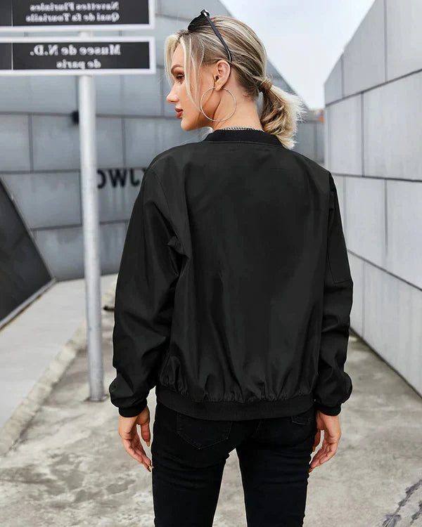 Ludivine | Women's Oversized Zip-Up Bomber Jacket