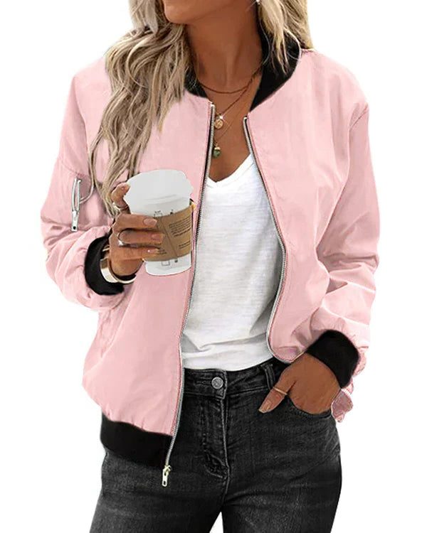 Ludivine | Women's Oversized Zip-Up Bomber Jacket
