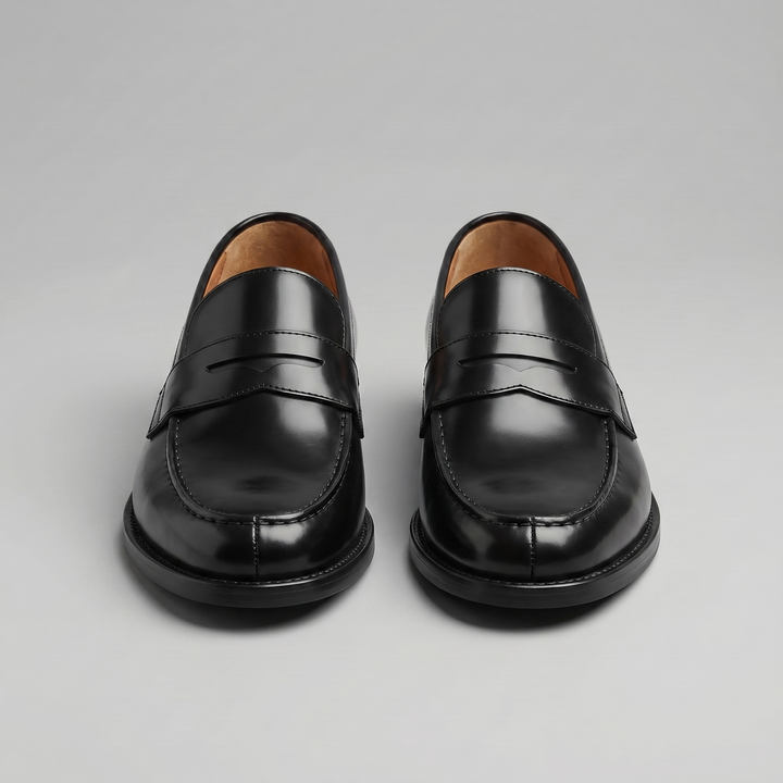 Darius | Men's Black Penny Loafers
