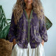 Petra | Embroidered Blouse with V-Neck and Long Sleeves for Women - Lavinem