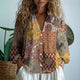 Petra | Embroidered Blouse with V-Neck and Long Sleeves for Women - Lavinem