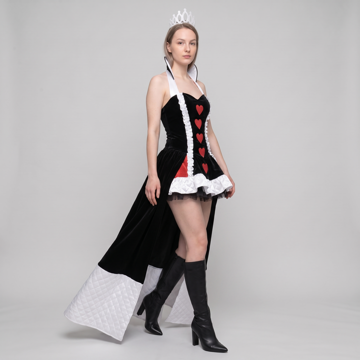 Women's Queen of Hearts Mini Dress Costume - image 2