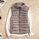 Therese | Women's Quilted Puffer Vest with Stand Collar