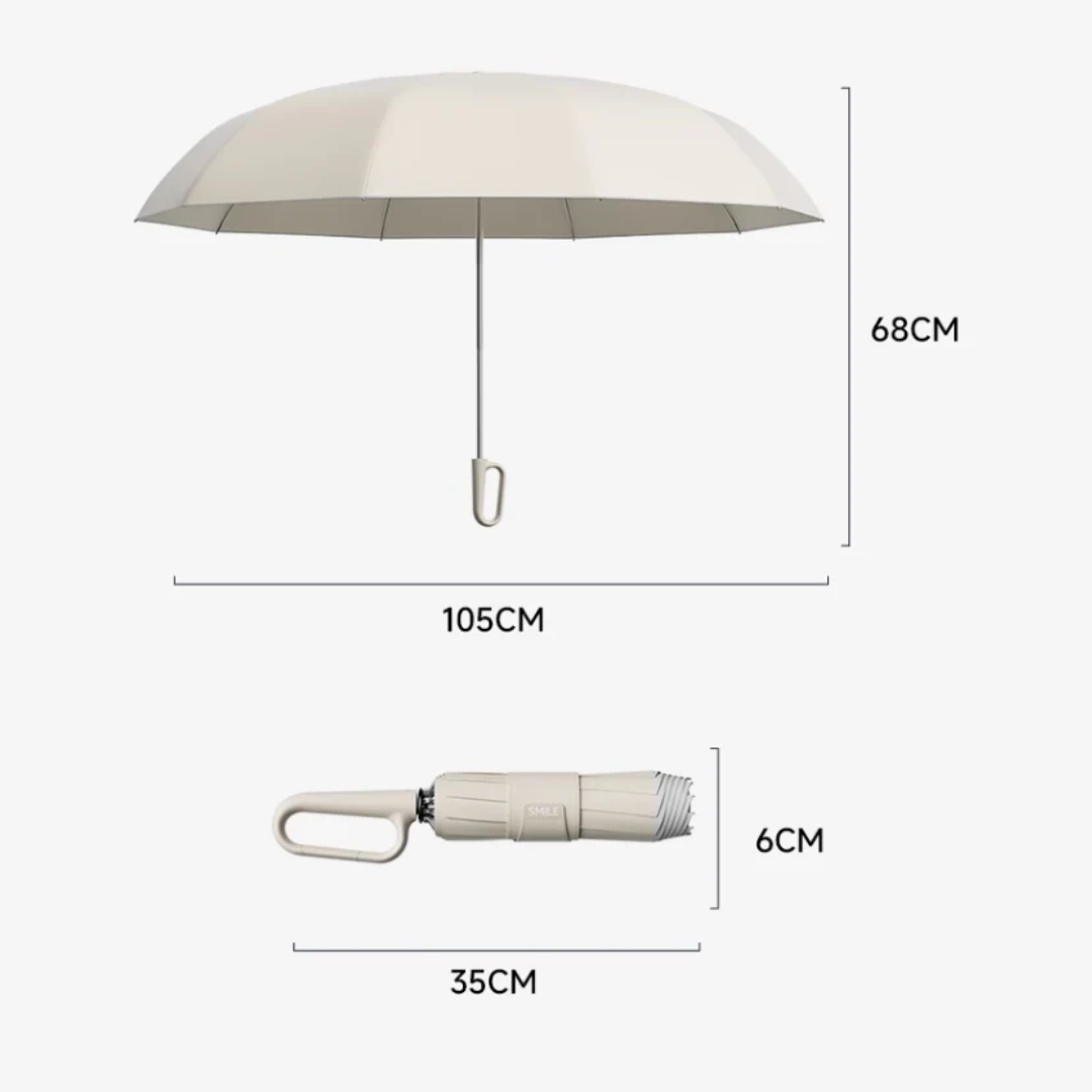 Emmelie Compact Reverse-Folding Umbrella with Ring Handle - image 10