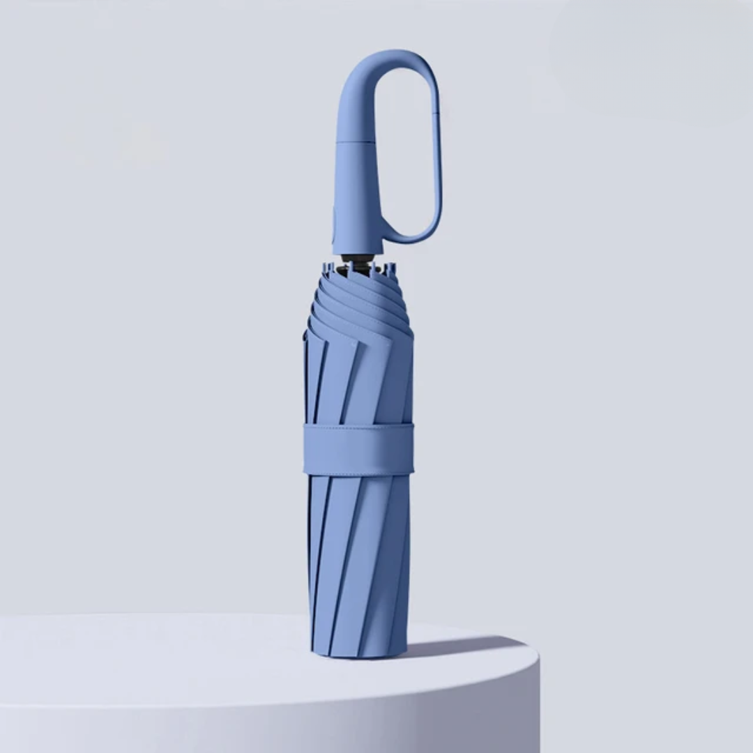 Emmelie Compact Reverse-Folding Umbrella with Ring Handle - image 2