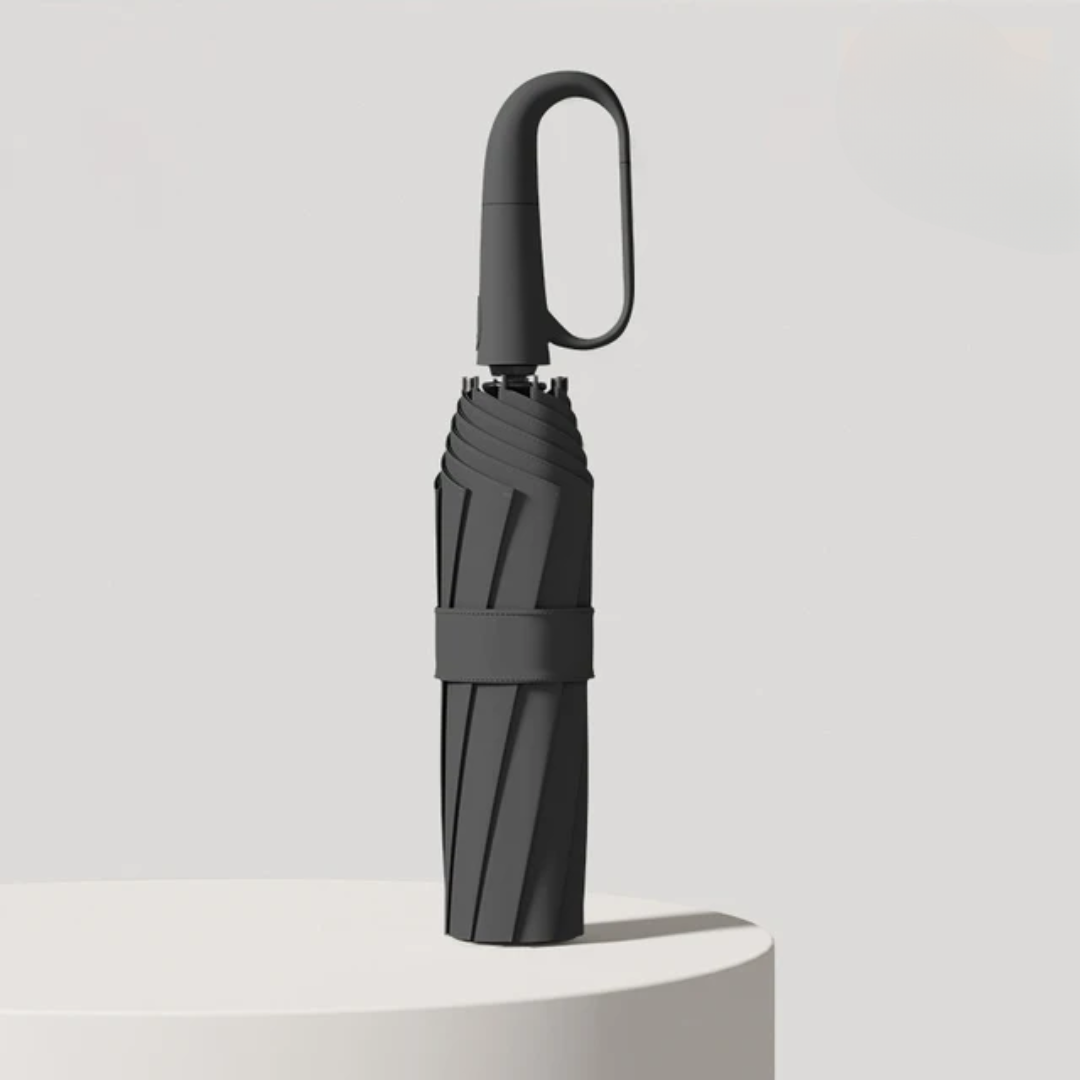 Emmelie Compact Reverse-Folding Umbrella with Ring Handle - image 3