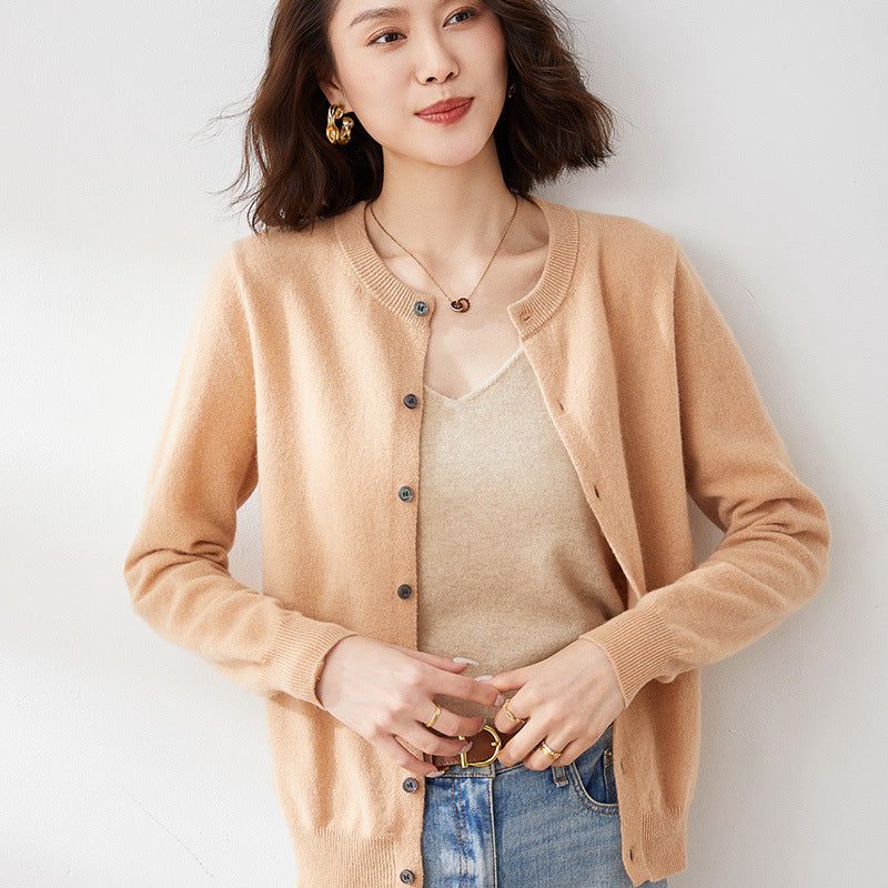 Anneliese | Women's Ribbed Knit Cardigan with Button Front