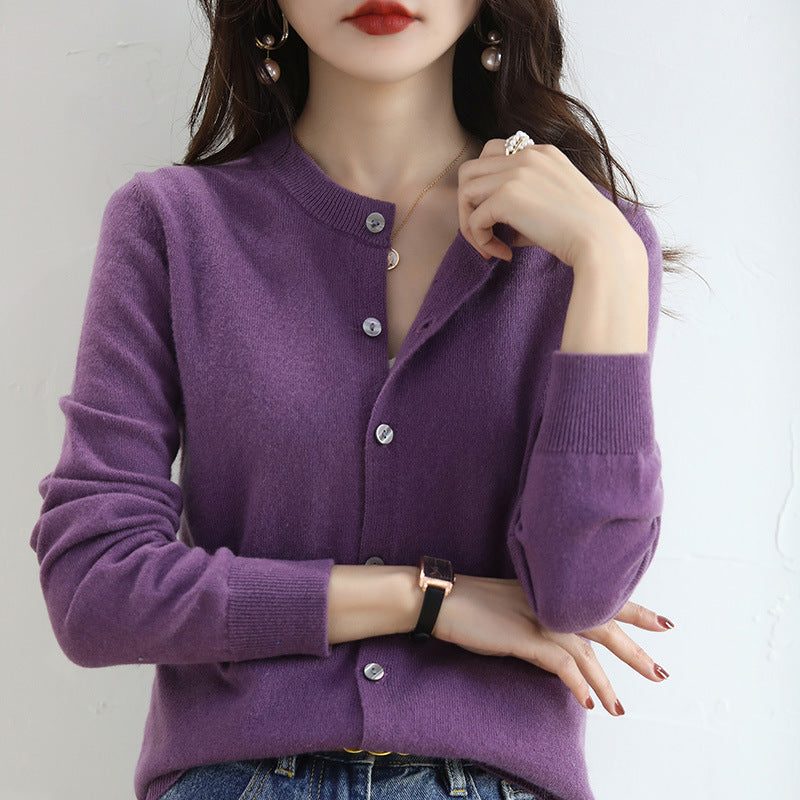 Anneliese | Women's Ribbed Knit Cardigan with Button Front