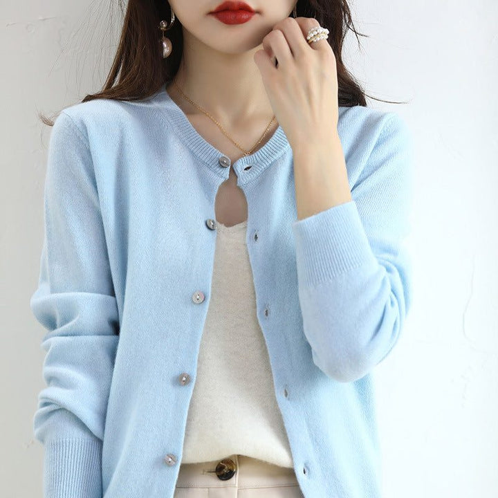 Anneliese | Women's Ribbed Knit Cardigan with Button Front