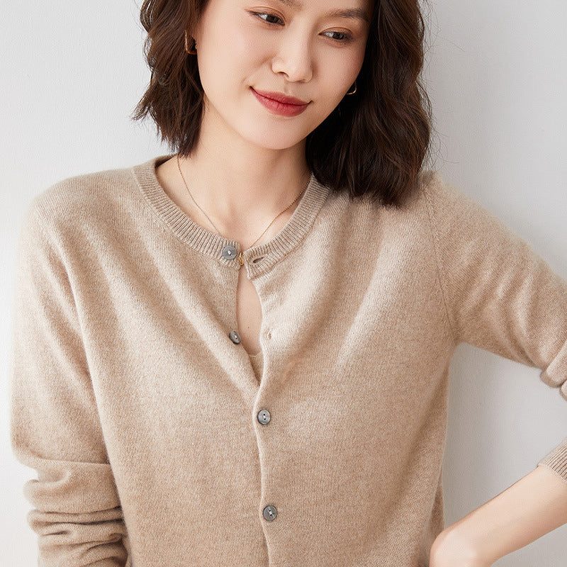 Anneliese | Women's Ribbed Knit Cardigan with Button Front