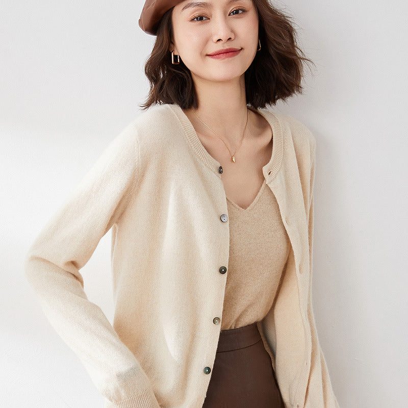 Anneliese | Women's Ribbed Knit Cardigan with Button Front