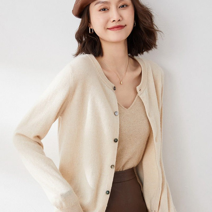 Anneliese | Women's Ribbed Knit Cardigan with Button Front