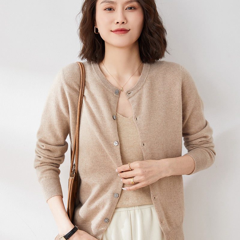 Anneliese | Women's Ribbed Knit Cardigan with Button Front
