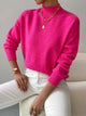 Coralinde | Women's Ribbed Knit Sweater with Roll Neck