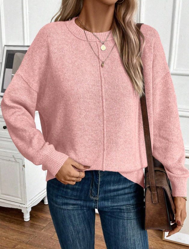 Blandina | Women's Ribbed Knit Sweater with Crew Neck
