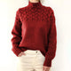Halina | Women's Turtleneck Oversized Roll-Neck Jumper for Everyday Wear in Red