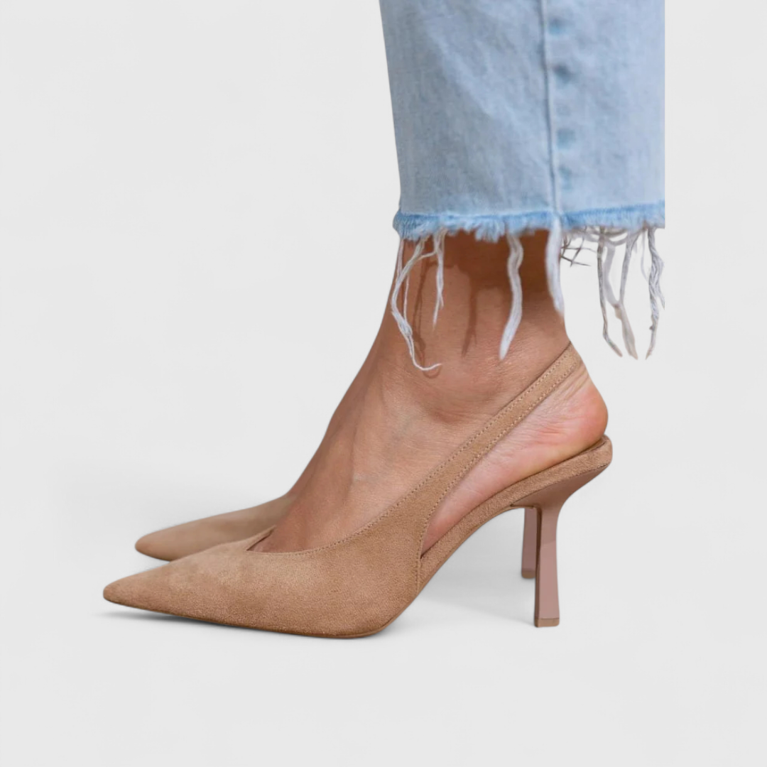 Amberly | Women's Heels for Long Days in Beige, image 1