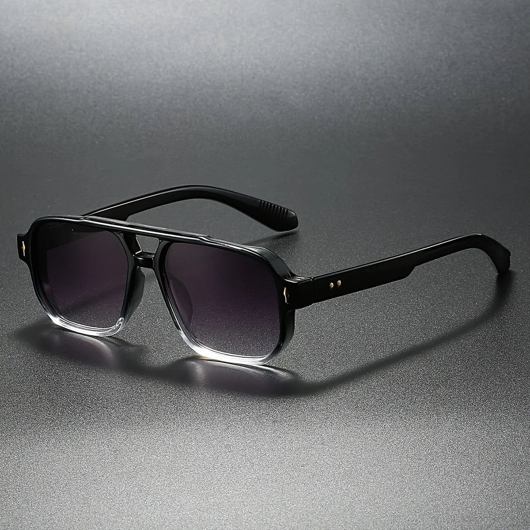 Bryn Square Aviator Sunglasses with Double Bridge - image 2