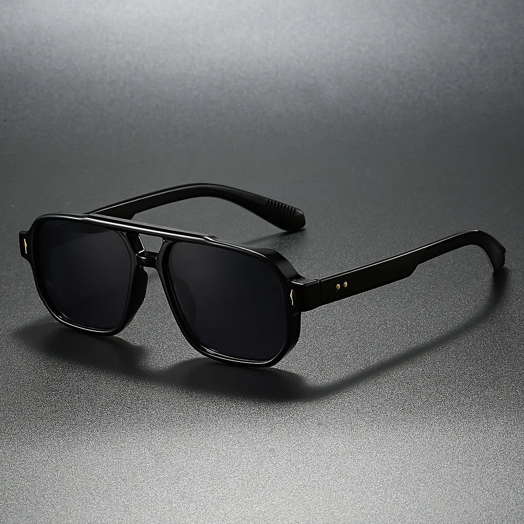 Bryn Square Aviator Sunglasses with Double Bridge - image 4