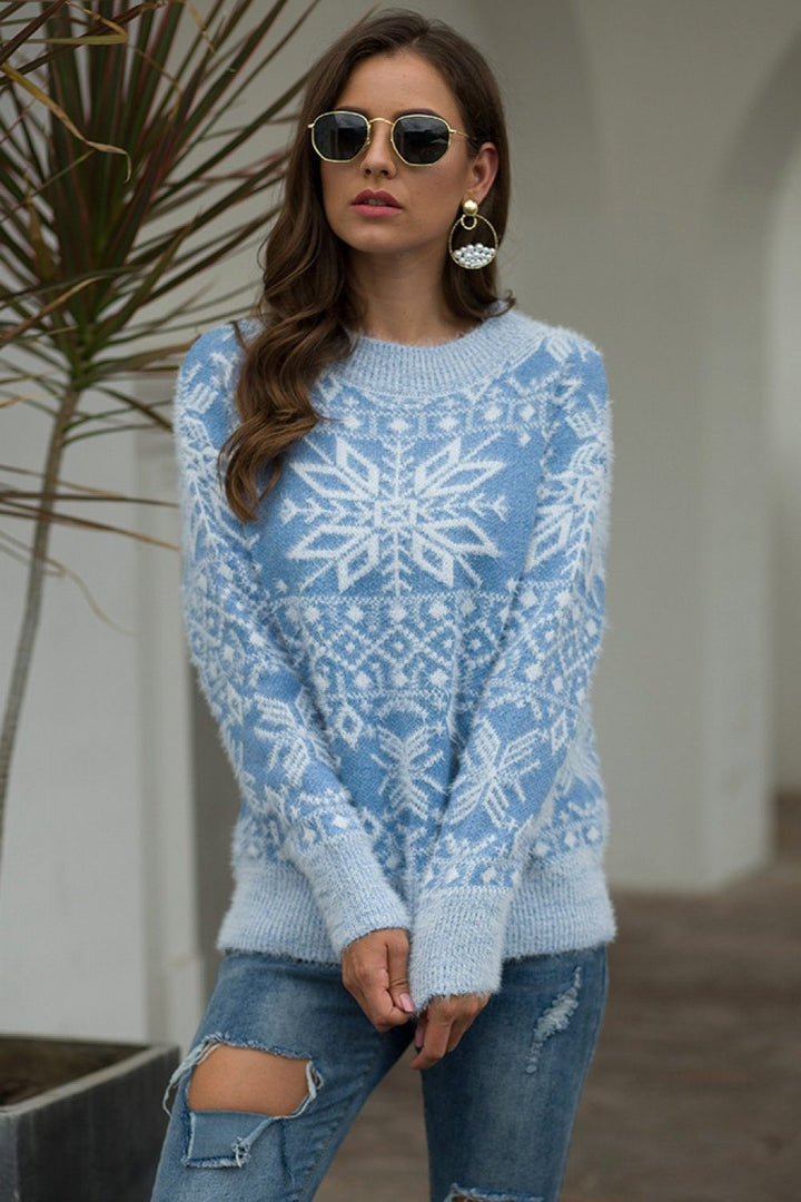 Lisanne Snowflake Knit Christmas Sweater - image 5