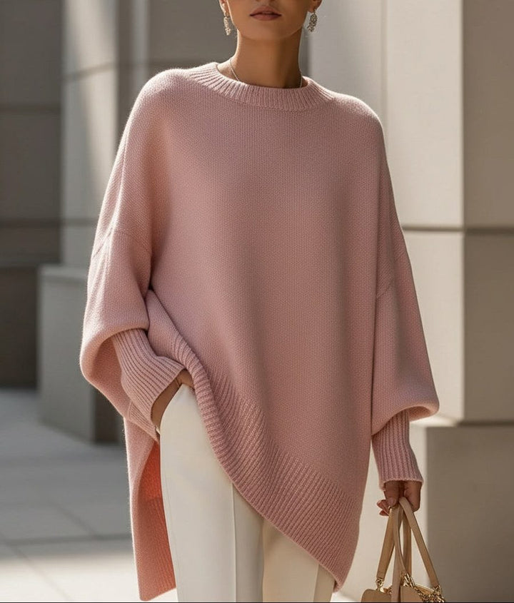 Tamia | Women's Ribbed Knit Longline Pullover