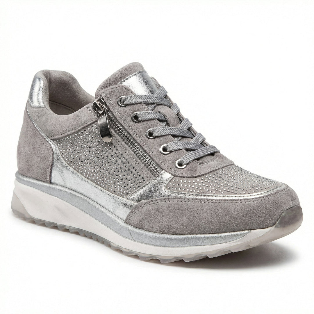 Denisa Wedge Sneakers with Side Zip - image 1