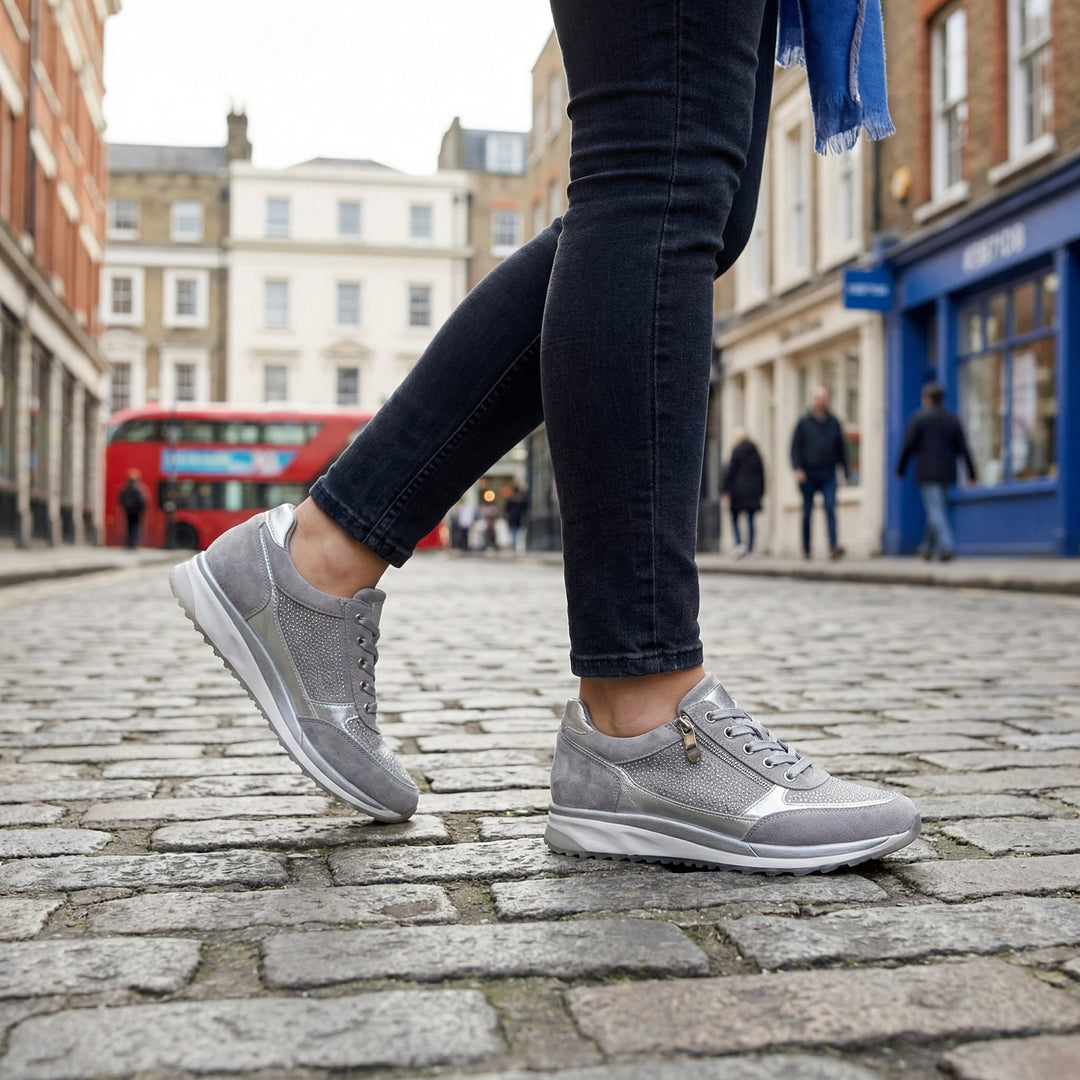 Denisa Wedge Sneakers with Side Zip - image 2