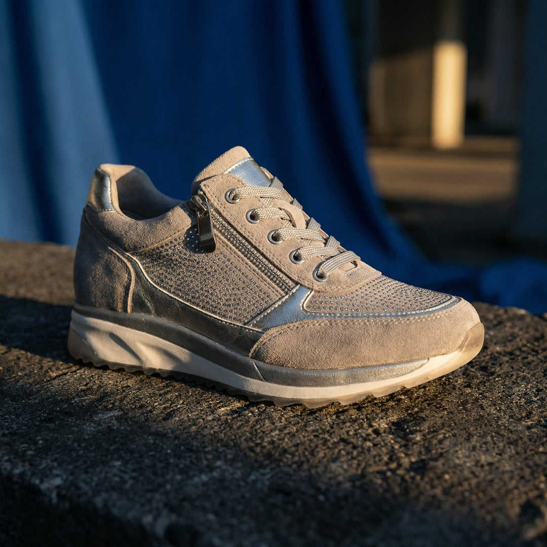Denisa Wedge Sneakers with Side Zip - image 4