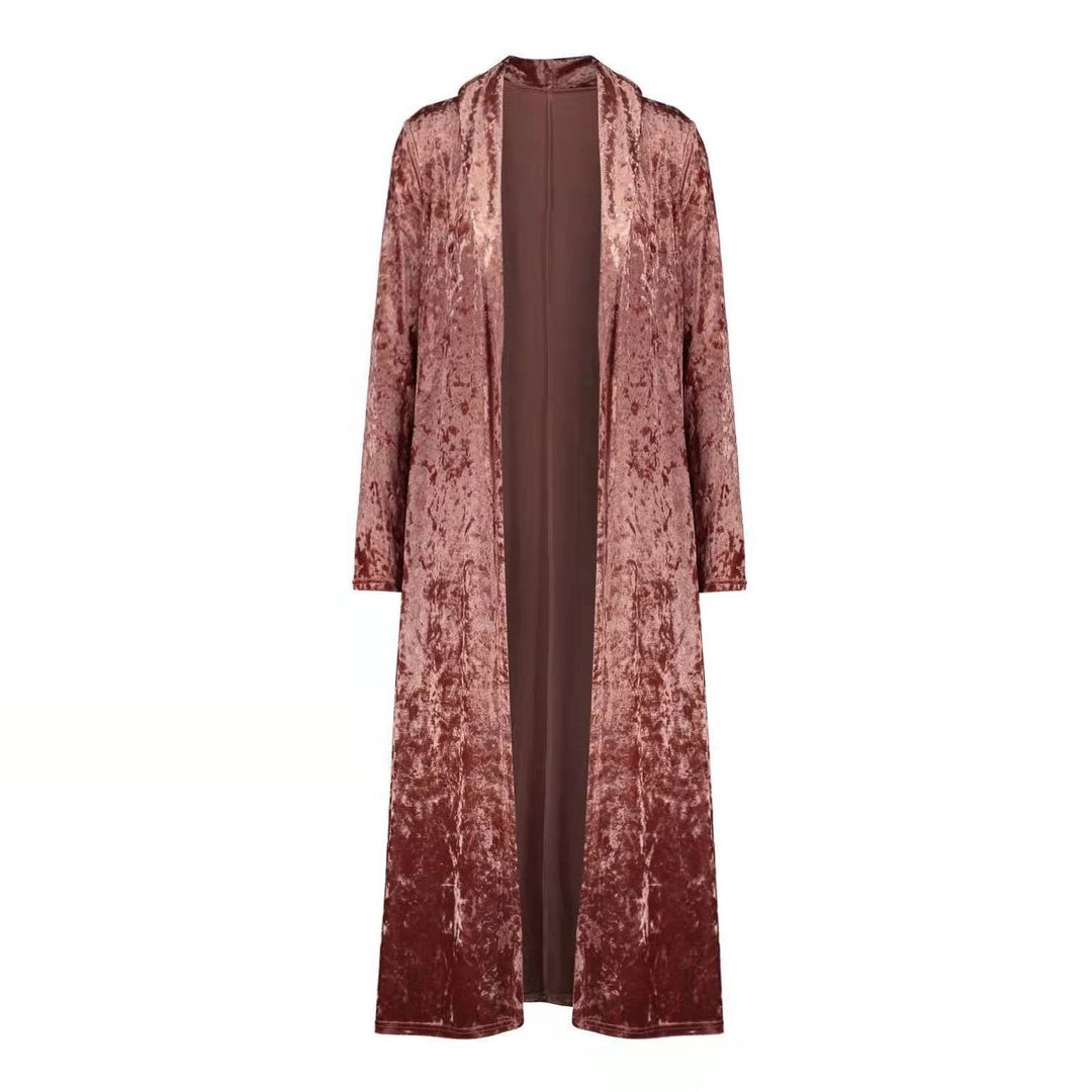Wanda | Women's Velvet Long Duster Cardigan