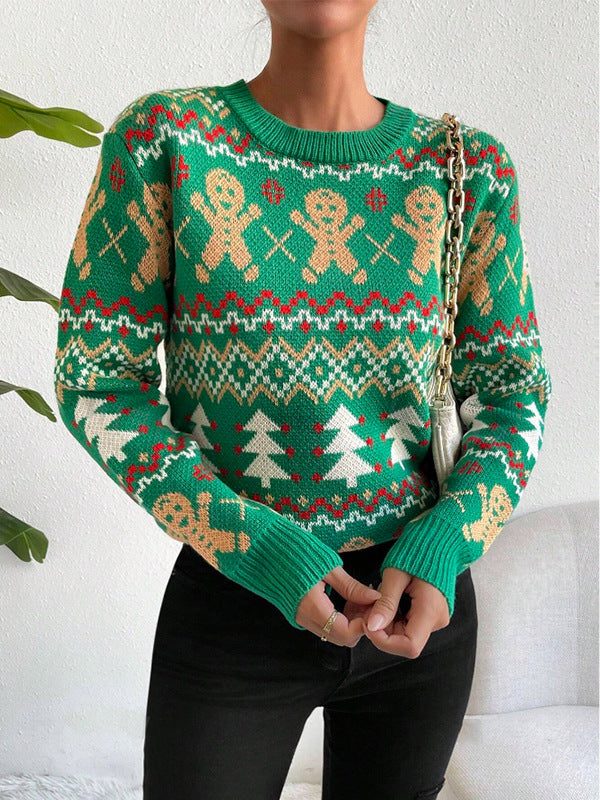 Annick Gingerbread Jacquard Christmas Sweater - image 7