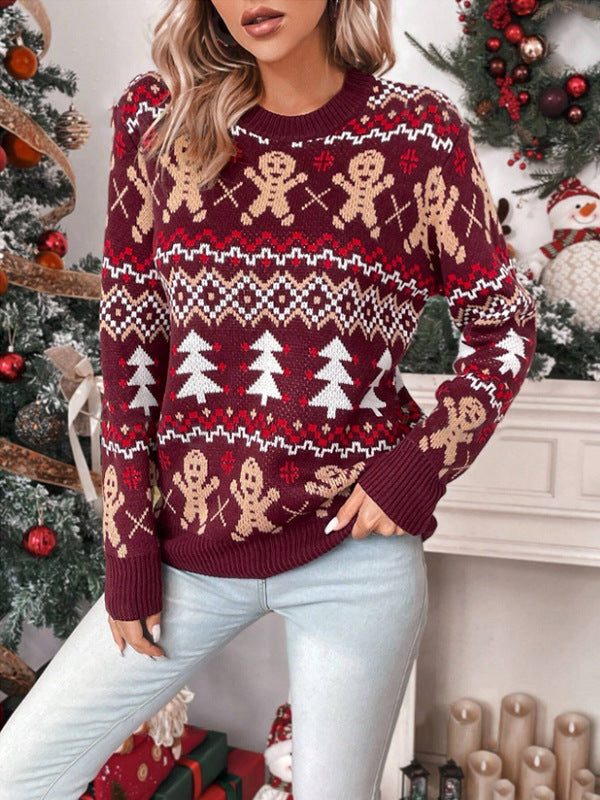 Annick Gingerbread Jacquard Christmas Sweater - image 6