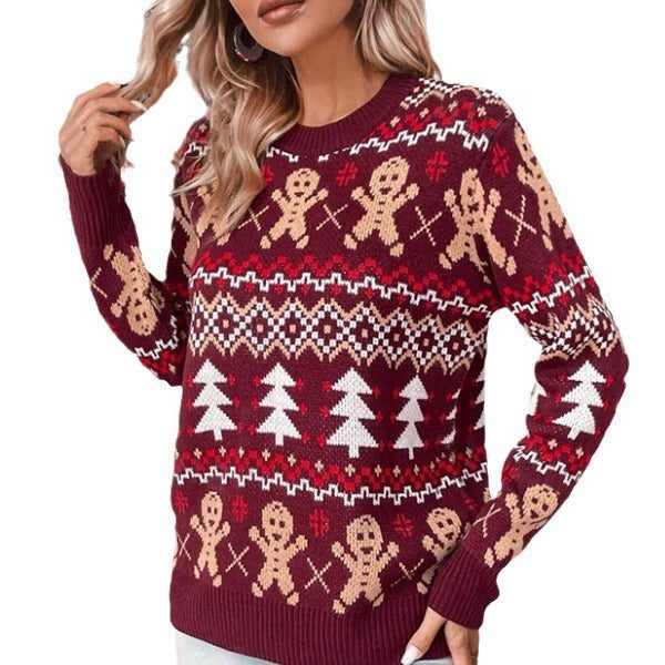 Annick Gingerbread Jacquard Christmas Sweater - image 5