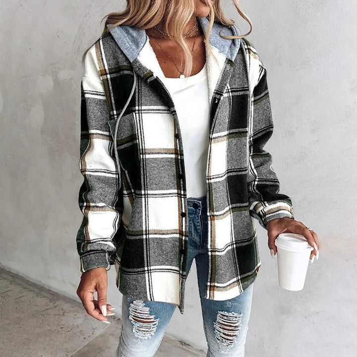 Victorine | Women's Plaid Oversized Cardigan