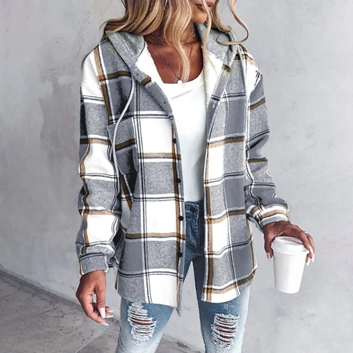 Victorine | Women's Plaid Oversized Cardigan