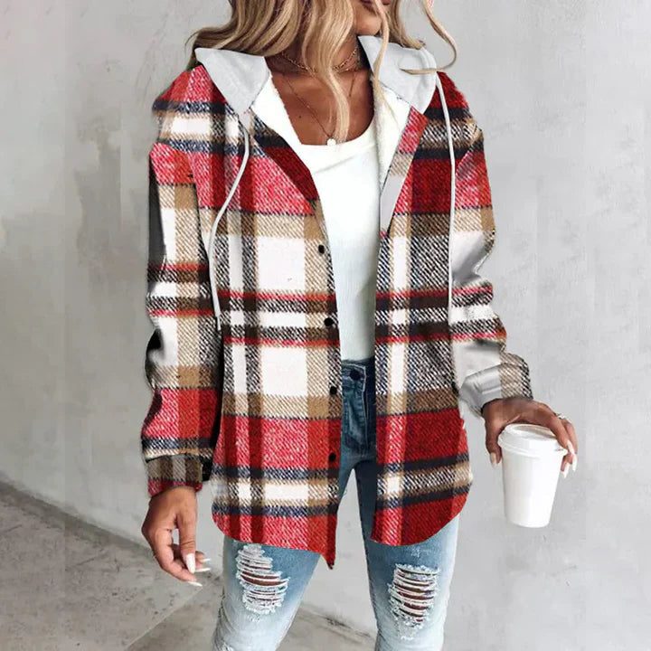 Victorine | Women's Plaid Oversized Cardigan