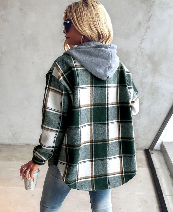 Victorine | Women's Plaid Oversized Cardigan
