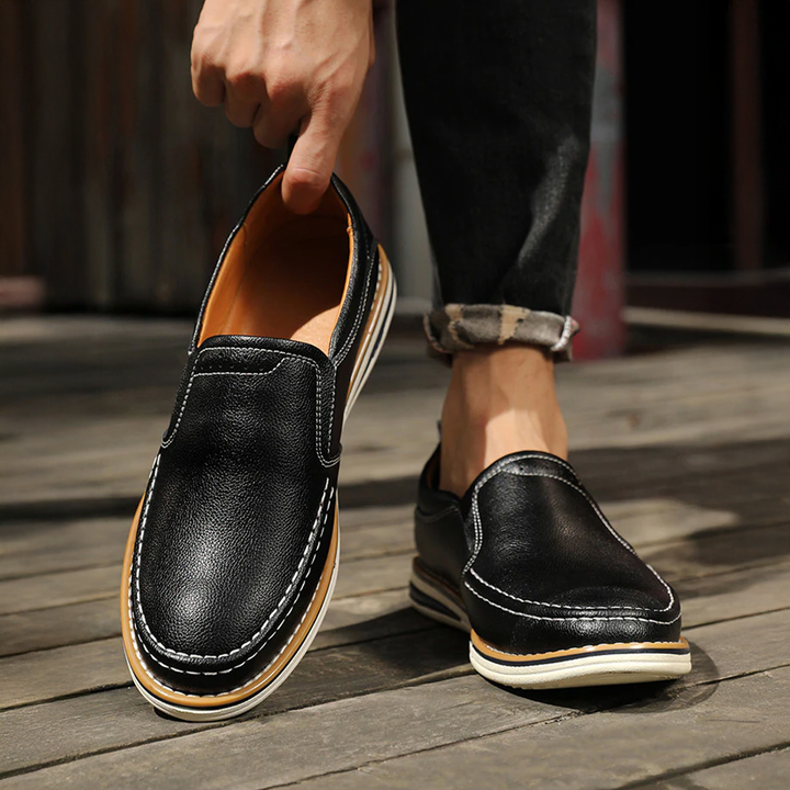 Franklin Leather Slip-On Loafers with Padded Insole - image 1