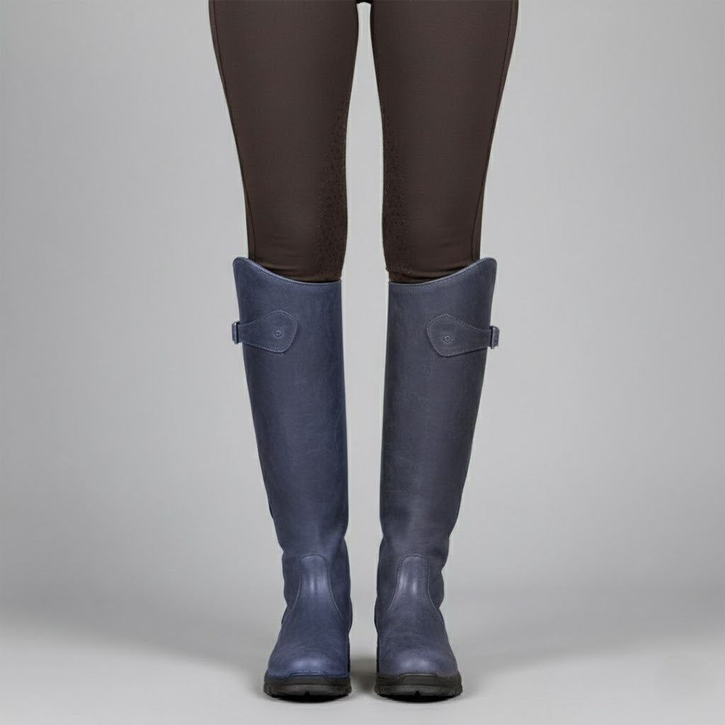 Damen Reitstiefel aus Leder – Stützende, bequeme kniehohe Outdoor-Stiefel