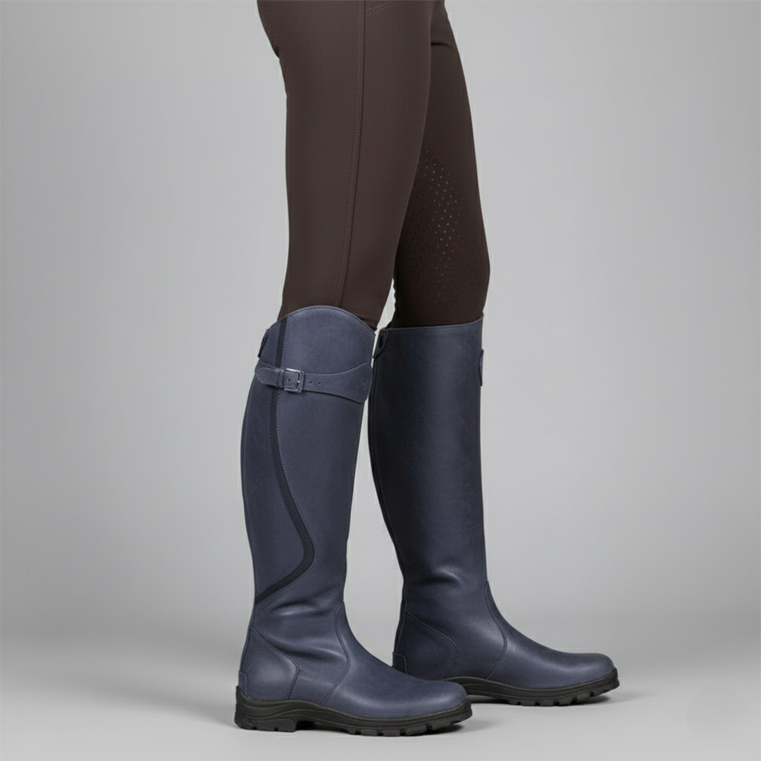 Damen Reitstiefel aus Leder – Stützende, bequeme kniehohe Outdoor-Stiefel