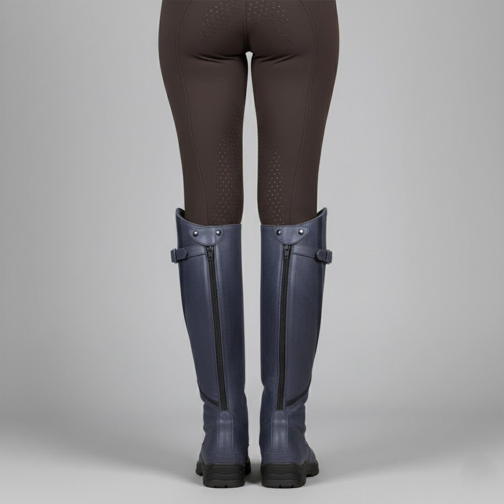 Damen Reitstiefel aus Leder – Stützende, bequeme kniehohe Outdoor-Stiefel