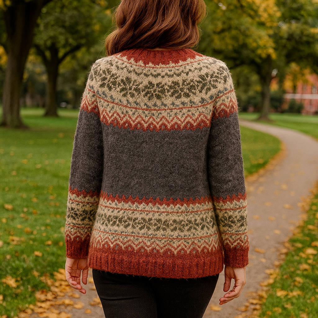 Elisabeta | Women's Fair Isle Knit Cardigan