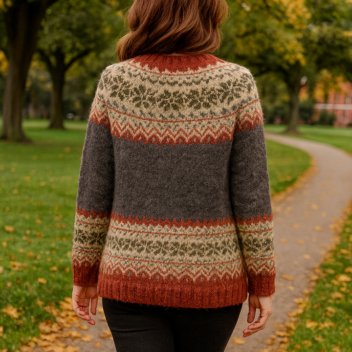 Elisabeta | Women's Fair Isle Knit Cardigan