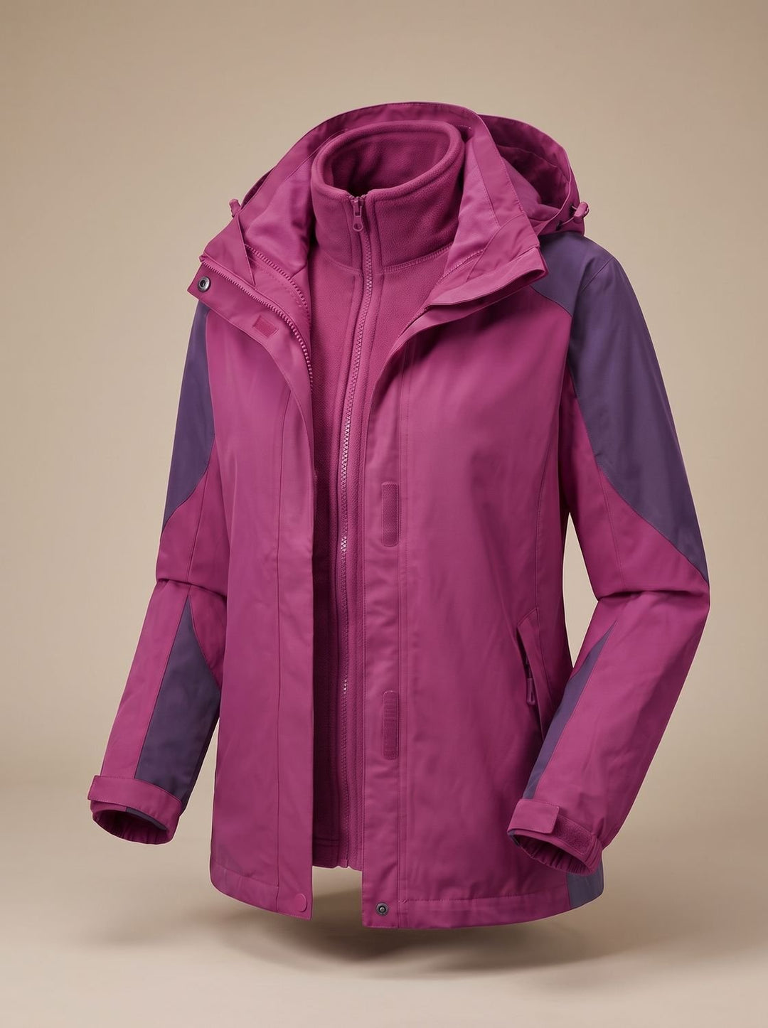 Marit 2-in-1 Hooded Softshell Jacket with Removable Fleece - image 10