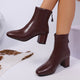 Dorine Pointed-Toe Block Heel Ankle Boots with Back Zip - image 8