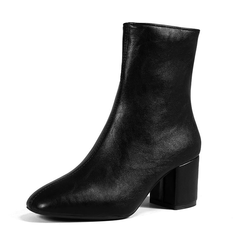Fianna Block Heel Ankle Boots with Side Zip - image 5