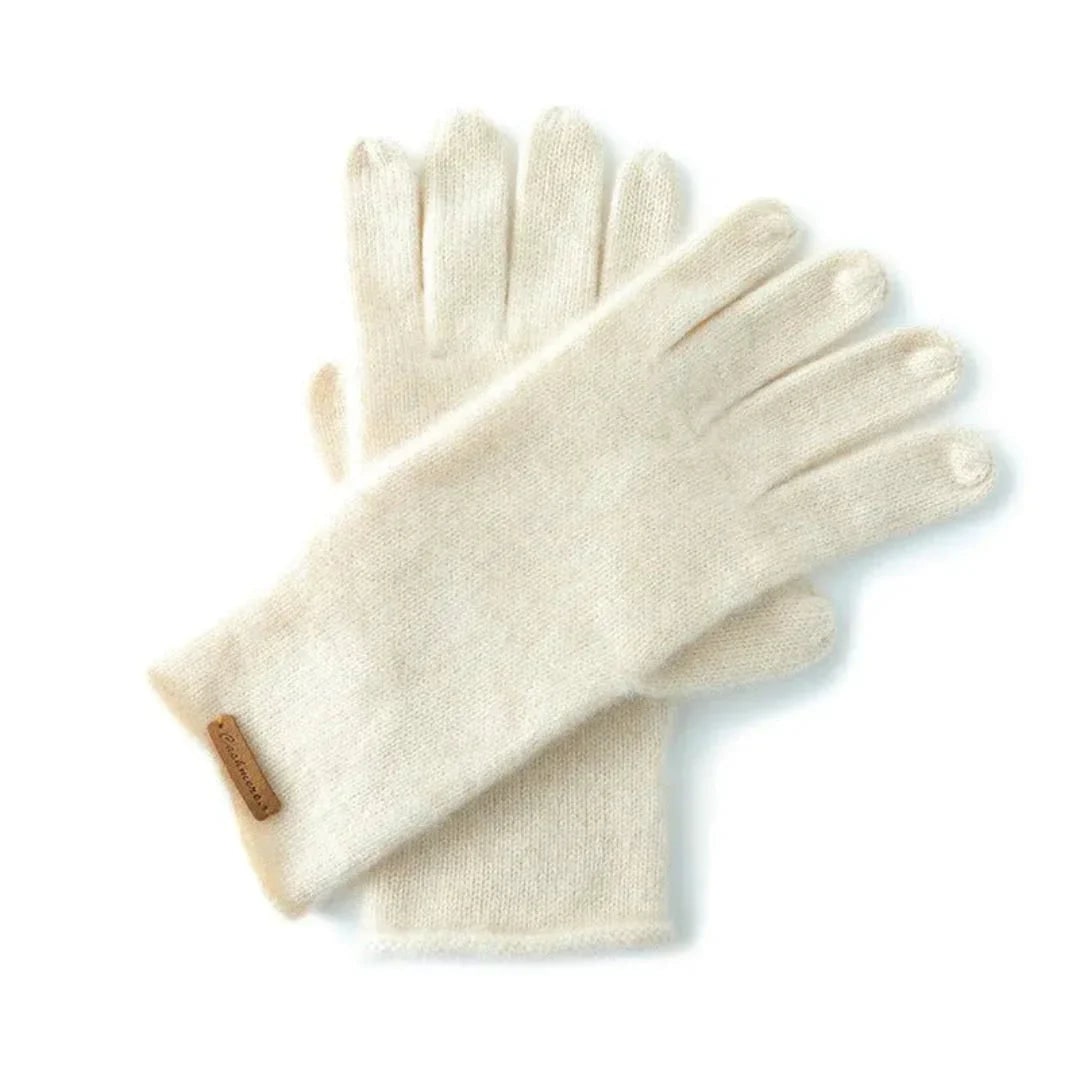 Primula Fine-Knit Cashmere Gloves with Long Cuffs - image 1