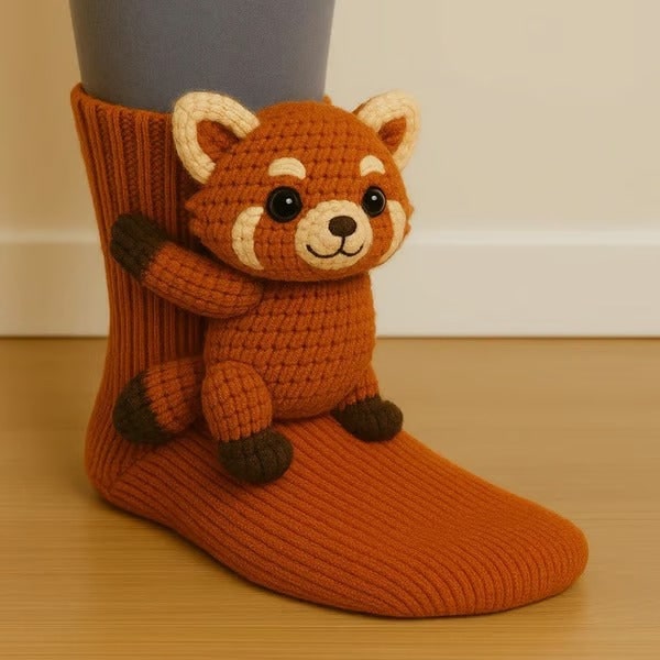 Devora Chunky Knit 3D Animal Socks - image 13