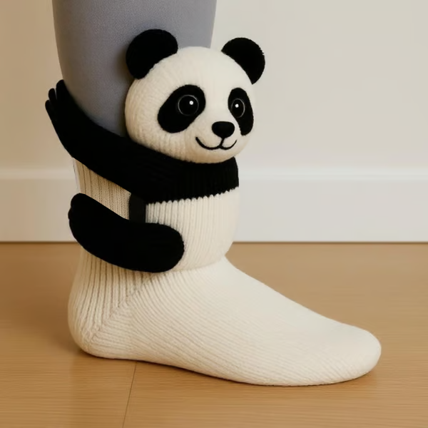 Devora Chunky Knit 3D Animal Socks - image 5