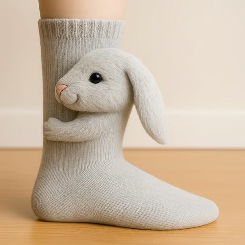 Devora Chunky Knit 3D Animal Socks - image 6