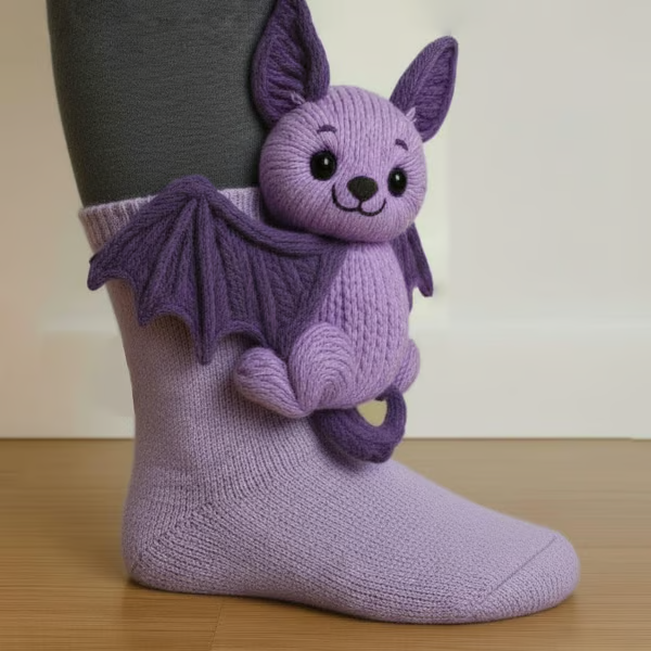 Devora Chunky Knit 3D Animal Socks - image 7